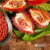 annatto seed powder plant with seeds in it